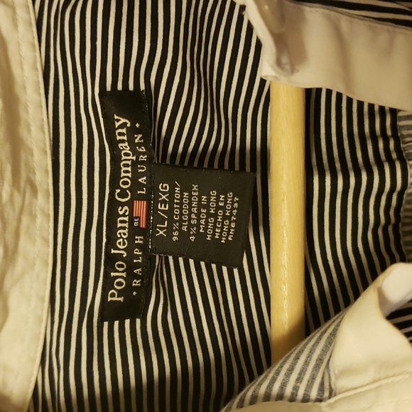 Polo Jeans Company Ralph Lauren stretch Vintage 3/4 button down dress shirt - Picture 3 of 12